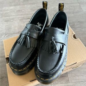 Dr, Martens Do'c Dm Audrick Nappa Lux Platform Loafers Shoes Black Women Size 8